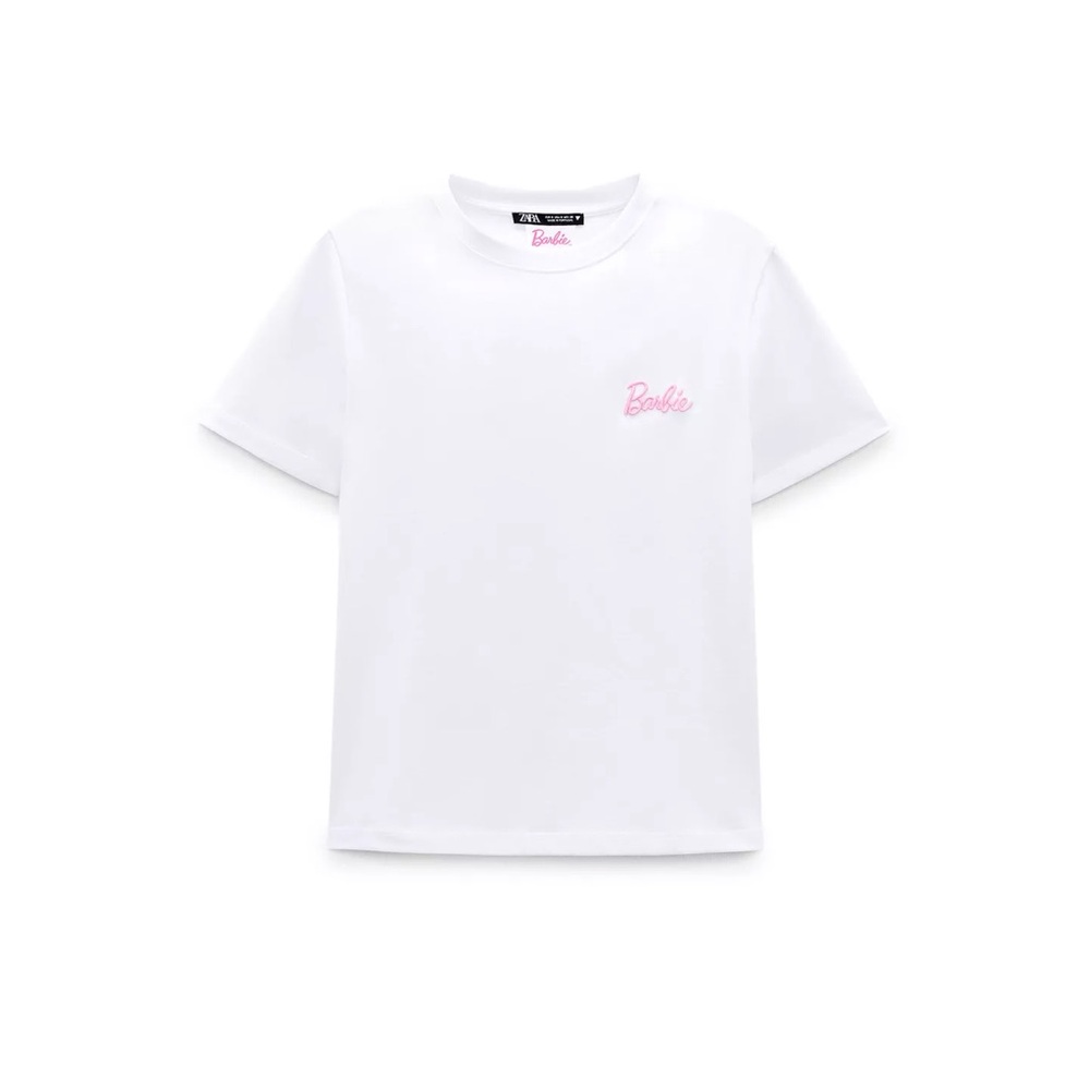 🆕 ZARA x Barbie White T-Shirt